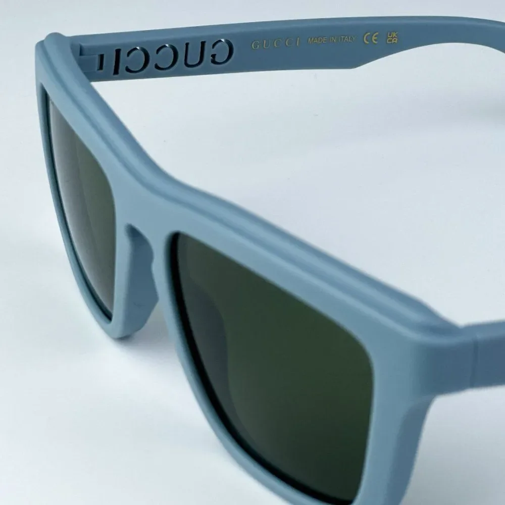 NEW Gucci GG1571S 003 Light Blue Green Unisex Square Sunglasses GG 1571S